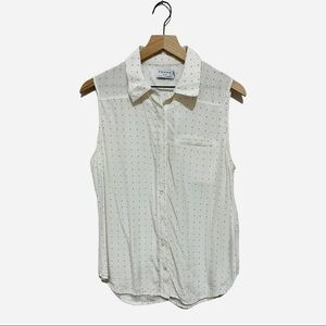 Frame Sleeveless Silk Shirt Size M